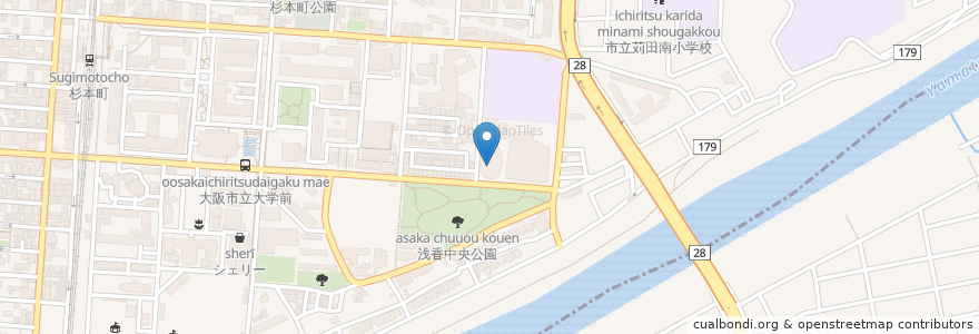 Mapa de ubicacion de 社会福祉法人松稲会　アップリケアホーム en Япония, Осака.