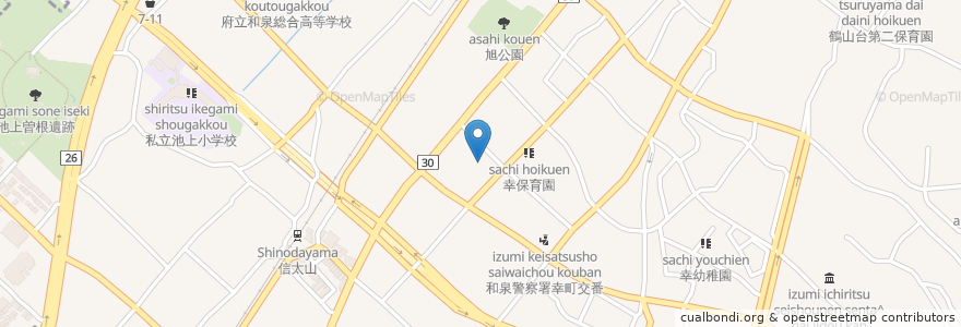 Mapa de ubicacion de 福祉公社在宅介護支援センター en 日本, 大阪府, 和泉市.