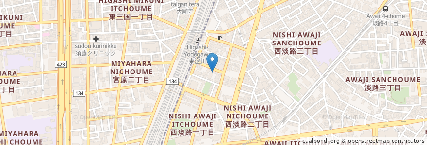 Mapa de ubicacion de 精神障害者地域生活支援センター「こころの相談室リーフ」 en Japan, Osaka Prefecture, Osaka, Yodogawa Ward.