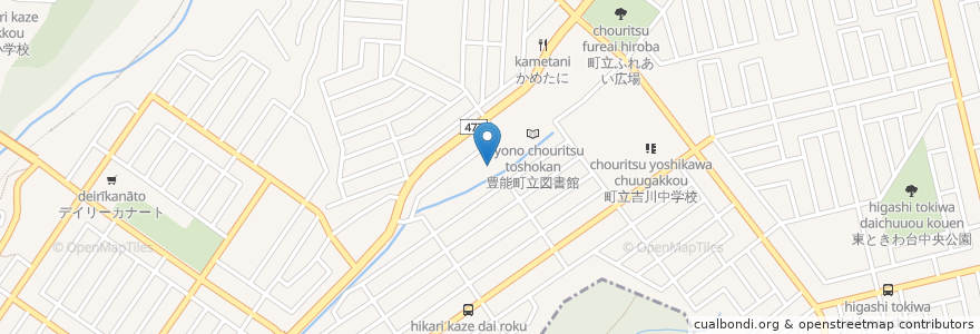 Mapa de ubicacion de 豊能町立老人福祉センター豊寿荘 en اليابان, أوساكا, 豊能郡, 豊能町.