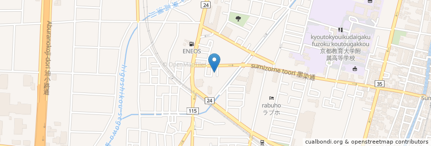 Mapa de ubicacion de ケアハウスプラスしこうえん en Japon, Préfecture De Kyoto, 京都市, 伏見区.