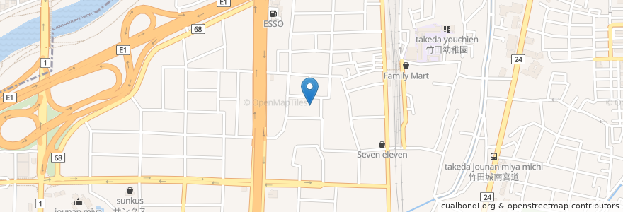 Mapa de ubicacion de 京都市在宅介護支援センター城南ホーム en ژاپن, 京都府, 京都市, 伏見区.