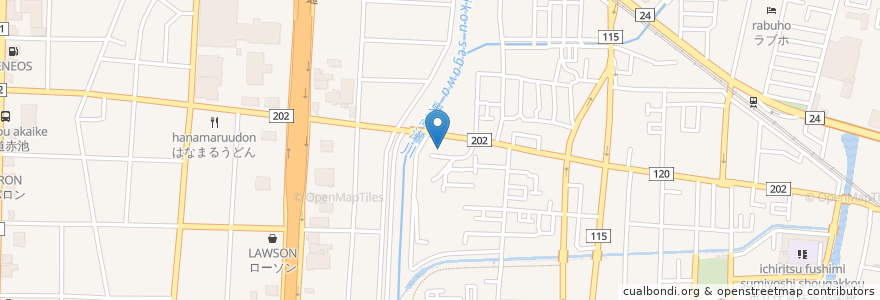 Mapa de ubicacion de 京都市東高瀬川在宅介護支援センター en Japonya, 京都府, 京都市, 伏見区.