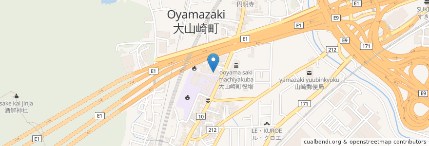 Mapa de ubicacion de 大山崎町在宅介護支援センター en ژاپن, 京都府, 乙訓郡, 大山崎町.