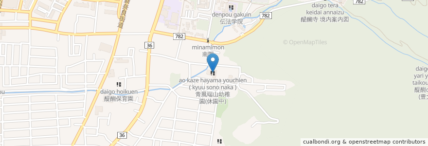 Mapa de ubicacion de 社会福祉法人端山園　特別養護老人ホームヴィラ端山 en Giappone, Prefettura Di Kyoto, Kyoto, 伏見区.