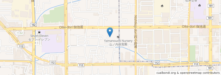 Mapa de ubicacion de 野菊荘 en ژاپن, 京都府, 京都市, 右京区.