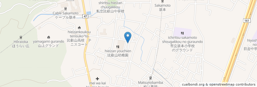 Mapa de ubicacion de 和光会みどり園 en Japão, 滋賀県, 大津市.
