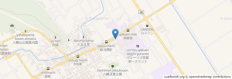 Mapa de ubicacion de 多賀町老人憩の家 en Japan, 滋賀県, 近江八幡市.