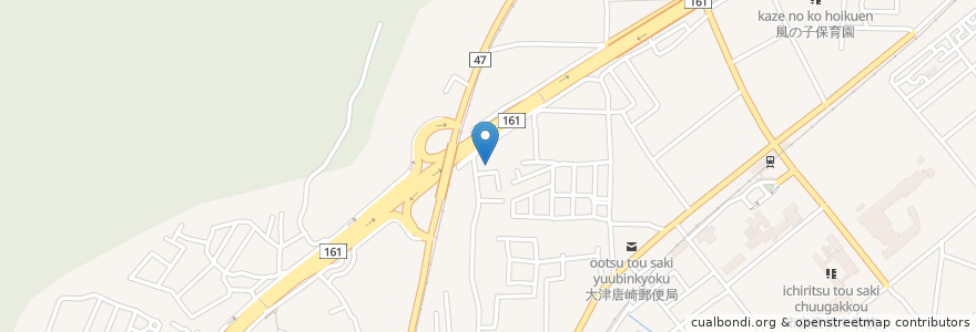 Mapa de ubicacion de 大津市立母と子の家しらゆり en ژاپن, 滋賀県, 大津市.