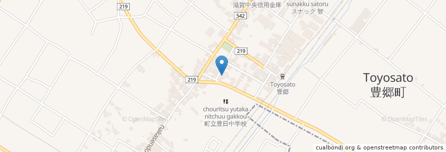 Mapa de ubicacion de 彦愛犬地域障害者生活支援センターステップあップ２１ en 日本, 滋賀県/滋賀縣, 犬上郡, 豊郷町.