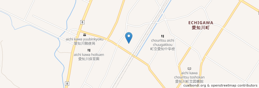 Mapa de ubicacion de 愛知川町在宅介護支援センター en 日本, 滋賀県, 愛知郡, 愛荘町.
