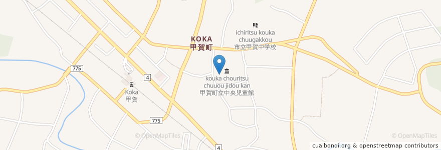 Mapa de ubicacion de 相模荘 en Japon, Préfecture De Shiga, 甲賀市.
