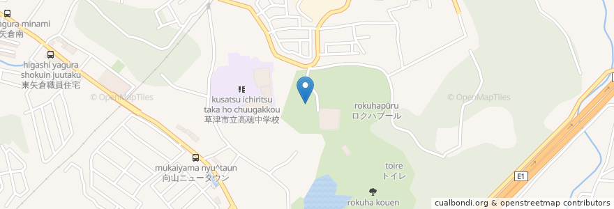 Mapa de ubicacion de 草津市立長寿の郷ロクハ荘 en Japan, Präfektur Shiga, 草津市.