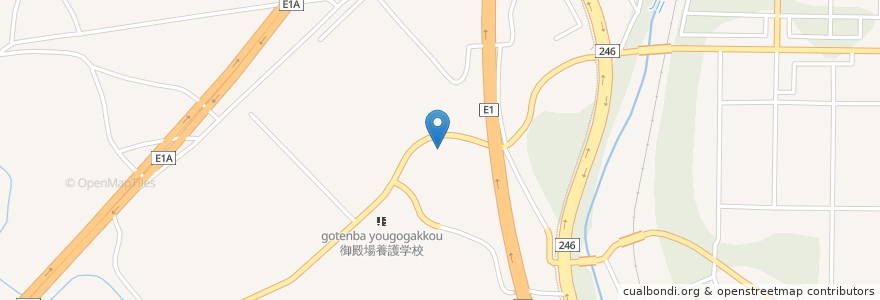 Mapa de ubicacion de さつき学園 en Япония, Сидзуока, Готемба.