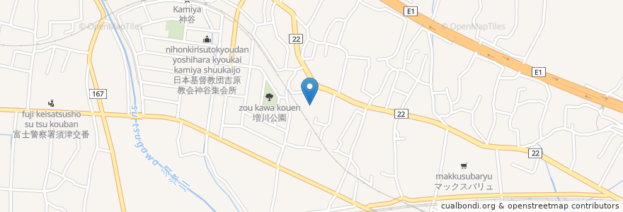 Mapa de ubicacion de すど在宅介護支援センター en Japão, 静岡県, 富士市.