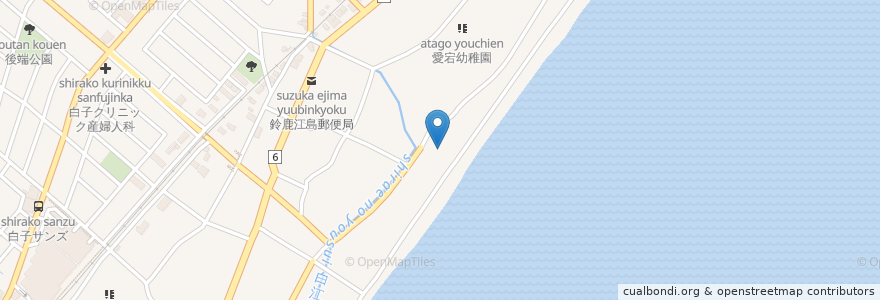 Mapa de ubicacion de ケアハウスサンマリン en اليابان, 三重県, 鈴鹿市.