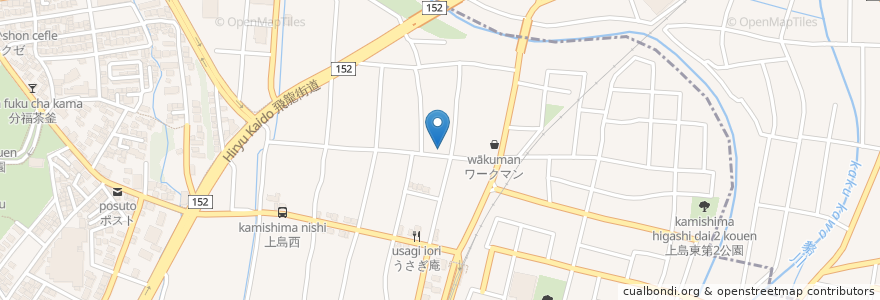Mapa de ubicacion de 上島児童遊園 en Япония, Сидзуока, 浜松市, 中区.