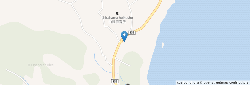 Mapa de ubicacion de 下田市立白浜老人憩の家 en Japan, Shizuoka Prefecture, Shimoda.