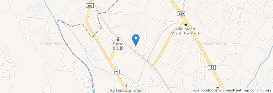 Mapa de ubicacion de 天間川坂児童遊園 en 日本, 静冈县, 富士市.
