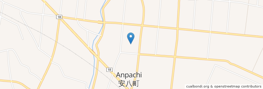 Mapa de ubicacion de 中央公民館 en 日本, 岐阜県, 安八郡, 安八町.