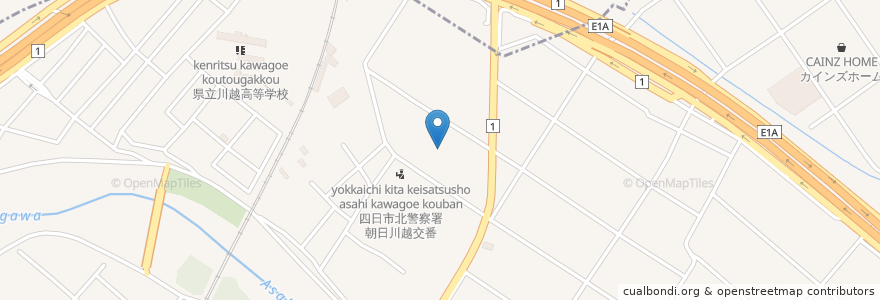 Mapa de ubicacion de 川越町在宅介護支援センター en اليابان, 三重県, 三重郡, 川越町.