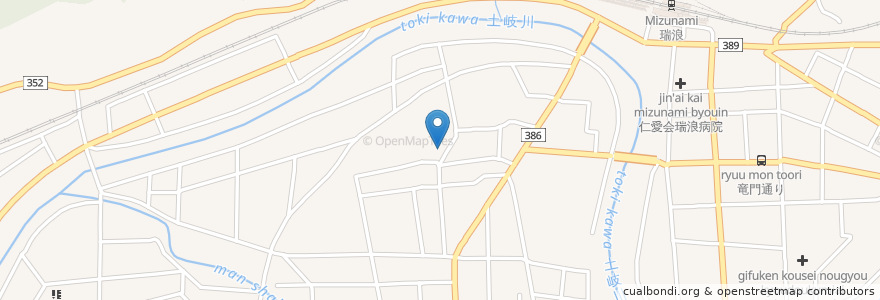 Mapa de ubicacion de 瑞浪市立宮前児童館 en Япония, Гифу, 瑞浪市.