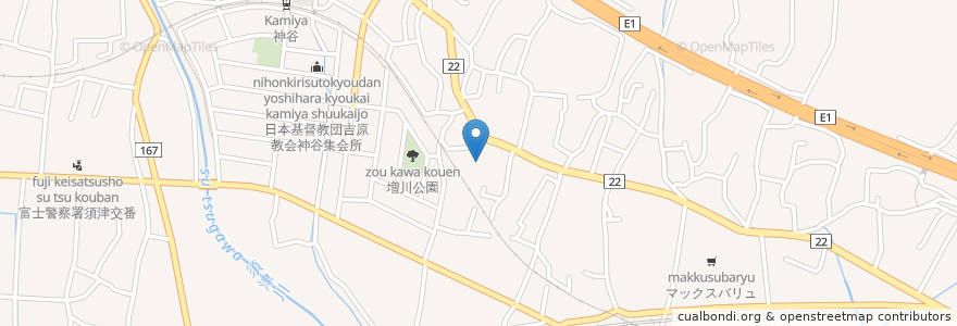 Mapa de ubicacion de 特別養護老人ホーム すどの杜 en Japon, Préfecture De Shizuoka, 富士市.