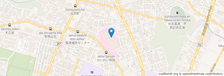 Mapa de ubicacion de 聖隷浜松病院併設助産所 en 日本, 静岡県, 浜松市, 中区.