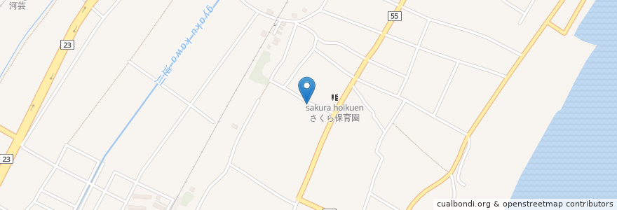 Mapa de ubicacion de 里山学院 en Япония, Миэ, 津市.
