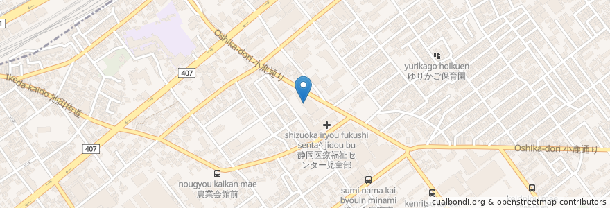 Mapa de ubicacion de 静岡医療福祉センターライトホーム en 日本, 静岡県, 静岡市, 駿河区.