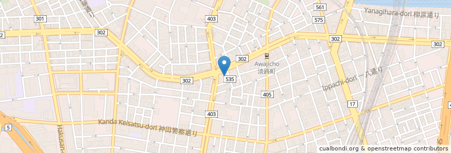 Mapa de ubicacion de 神田キリスト教診療所 en Japonya, 東京都, 千代田区.