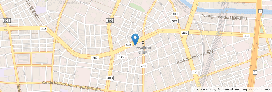 Mapa de ubicacion de ヒグチ en 日本, 東京都, 千代田区.