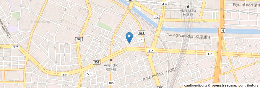 Mapa de ubicacion de INAGAKI en Japonya, 東京都, 千代田区.