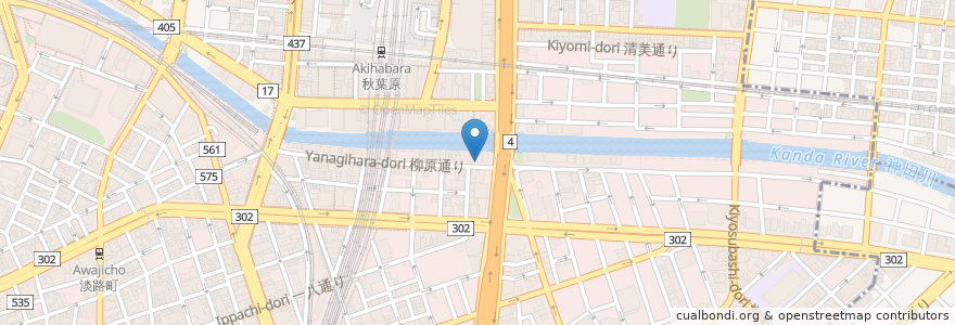 Mapa de ubicacion de 明石屋 en 일본, 도쿄도, 치요다.