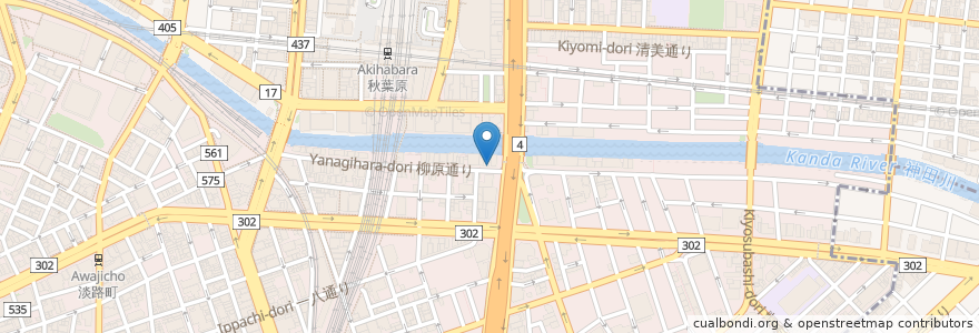 Mapa de ubicacion de 汐屋まる長 en Japan, Tokio, 千代田区.