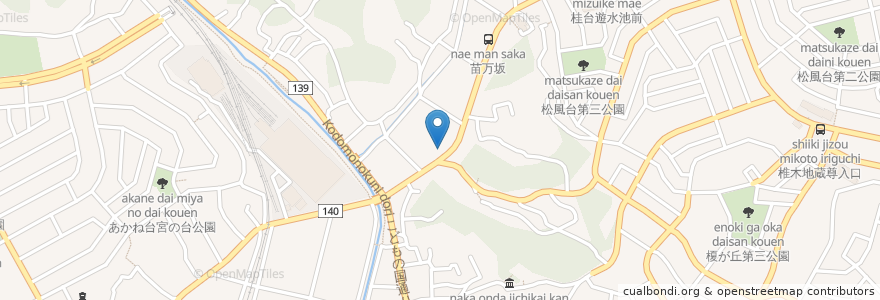Mapa de ubicacion de Ikeda Clinic en Japan, Kanagawa Prefecture, Yokohama, Aoba Ward.