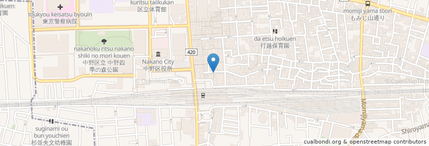 Mapa de ubicacion de えん寺 en Japón, Tokio, Nakano.