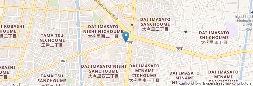 Mapa de ubicacion de ガスト en 일본, 오사카부, 오사카, 東成区.