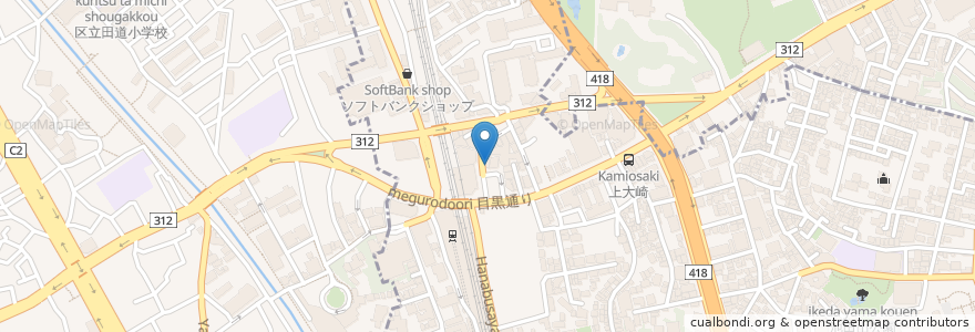 Mapa de ubicacion de すき家 en Japan, 東京都, 品川区.