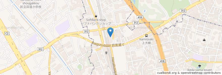 Mapa de ubicacion de スターバックス en 日本, 东京都/東京都, 品川区.