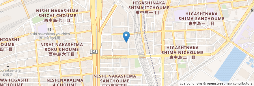 Mapa de ubicacion de 海鮮すなおや食堂 新大阪店 en Jepun, 大阪府, 大阪市, 淀川区.