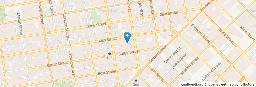 Mapa de ubicacion de Bangkok Express en Amerika Syarikat, California, San Francisco, San Francisco.
