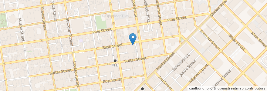 Mapa de ubicacion de Escape from New York Pizza en アメリカ合衆国, カリフォルニア州, サンフランシスコ, San Francisco.