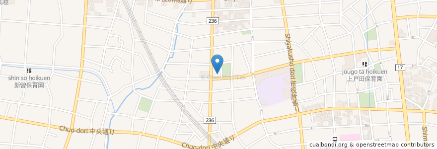Mapa de ubicacion de ほねつぎ 上戸田名倉堂 en Japão, 埼玉県, 戸田市.