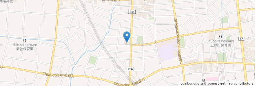 Mapa de ubicacion de ドラッグストア セイムス en Япония, Сайтама, 戸田市.