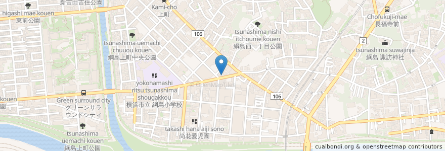 Mapa de ubicacion de モスバーガー en Giappone, Prefettura Di Kanagawa, 横浜市, 港北区.