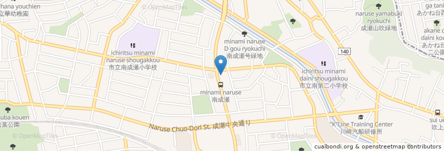 Mapa de ubicacion de とんでん en Japon, Tokyo, 町田市.