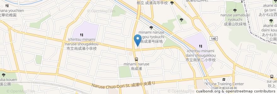 Mapa de ubicacion de クリエイト 南成瀬店 en Jepun, 東京都, 町田市.