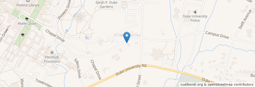 Mapa de ubicacion de Nicholas Office Bike Rack en Amerika Syarikat, Carolina Utara, Durham County, Durham.