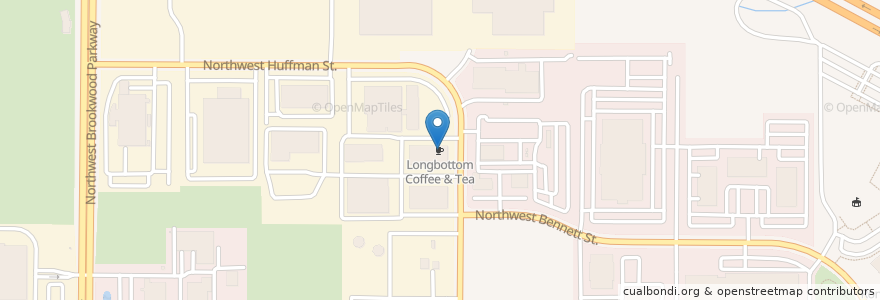Mapa de ubicacion de Longbottom Coffee & Tea en アメリカ合衆国, オレゴン州, Washington County, Hillsboro.